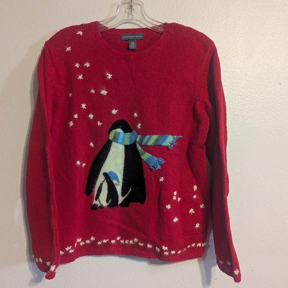 Red Penguin Sweater